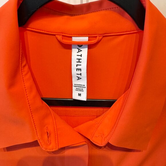 Athleta Urbanite Button Down Top in Orange - Picture 4 of 7